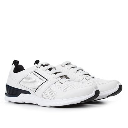 Tênis Couro Pegada Perfuros Masculino - Branco | Zattini