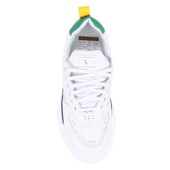 Tênis Couro Reserva Hero Masculino - Branco+Marinho
