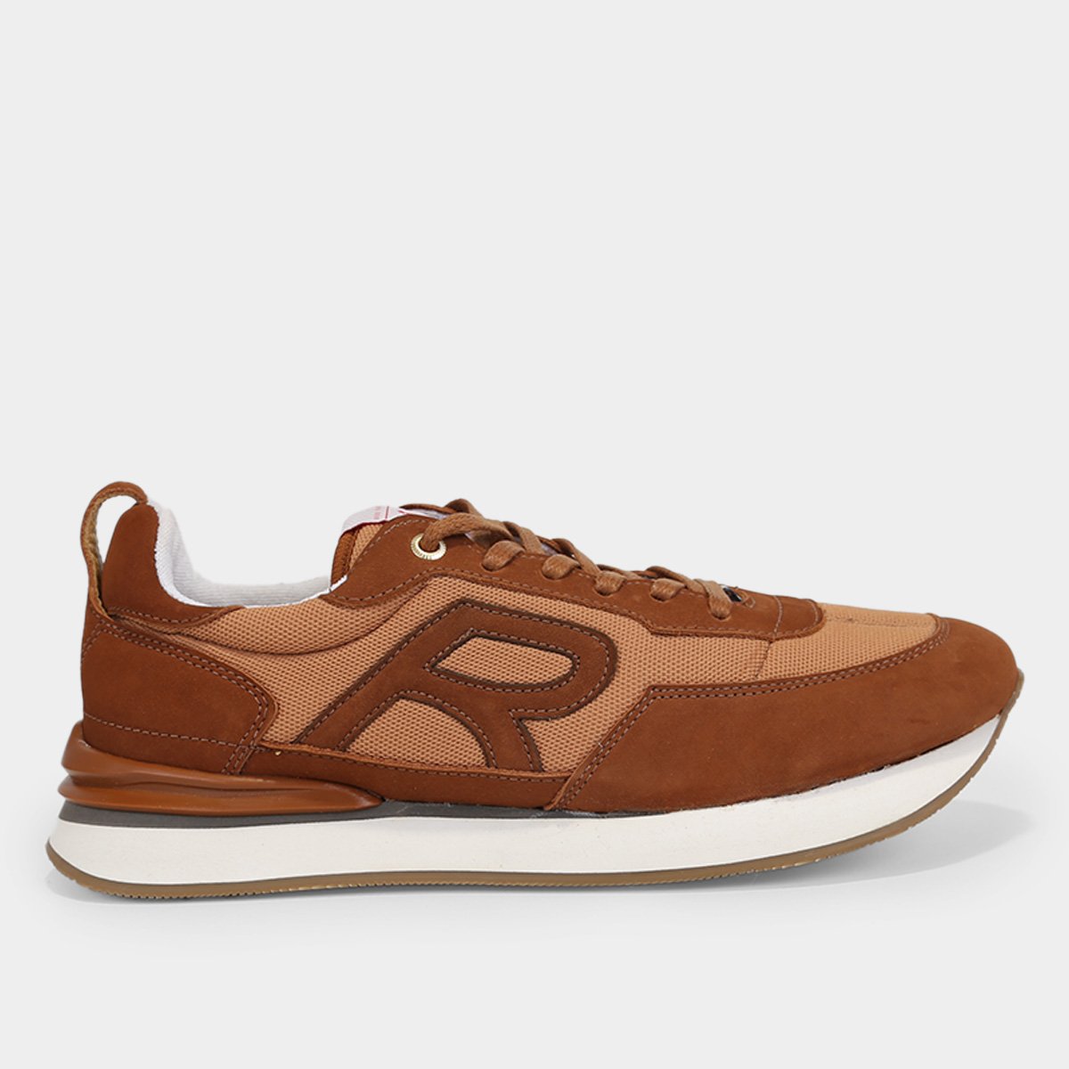 Tênis Couro Reserva Retrô Masculino - Marrom Menor preço em Tênis Couro Reserva Retrô Masculino - Marrom