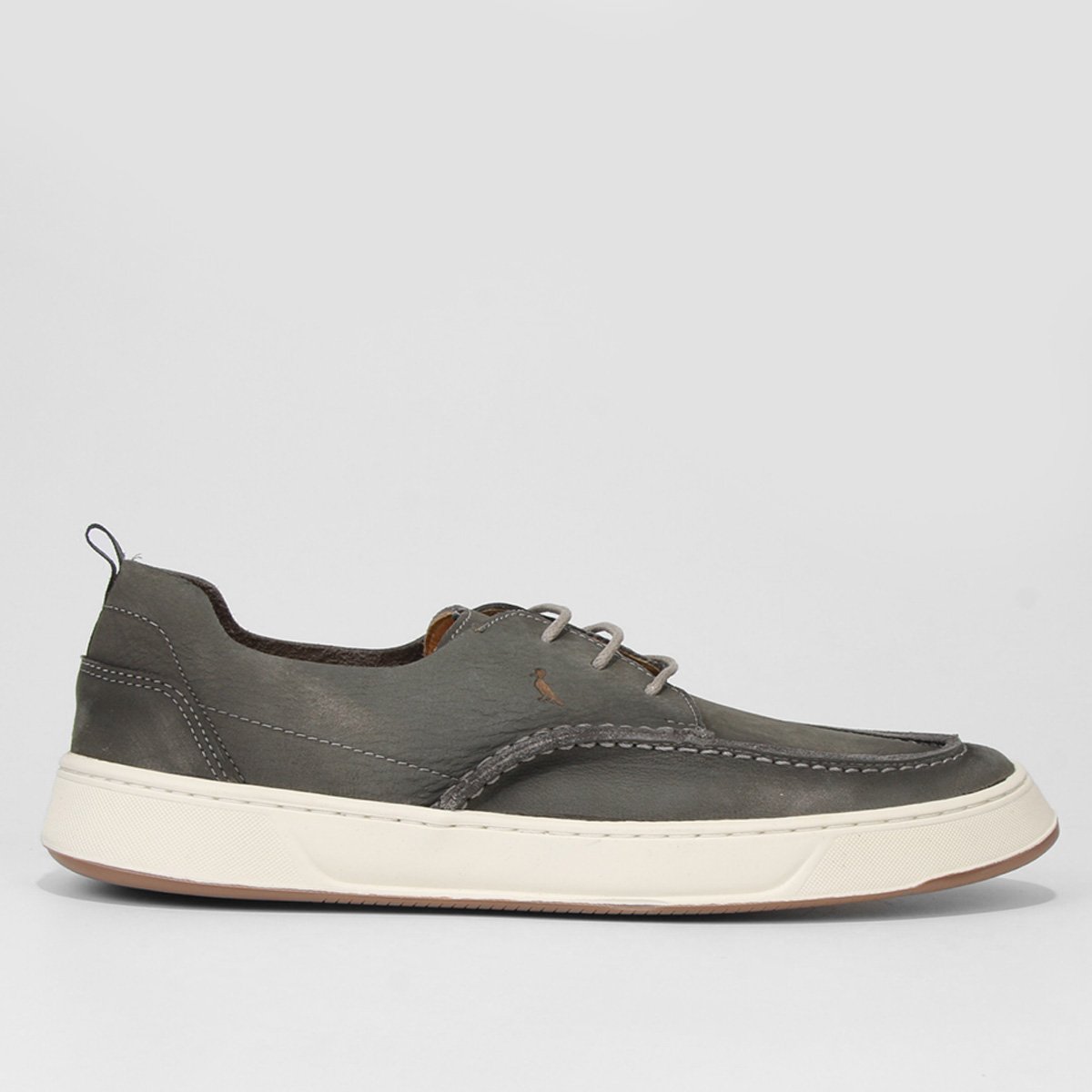 Tênis Couro Reserva Roma Masculino - Cinza Menor preço em Tênis Couro Reserva Roma Masculino - Cinza