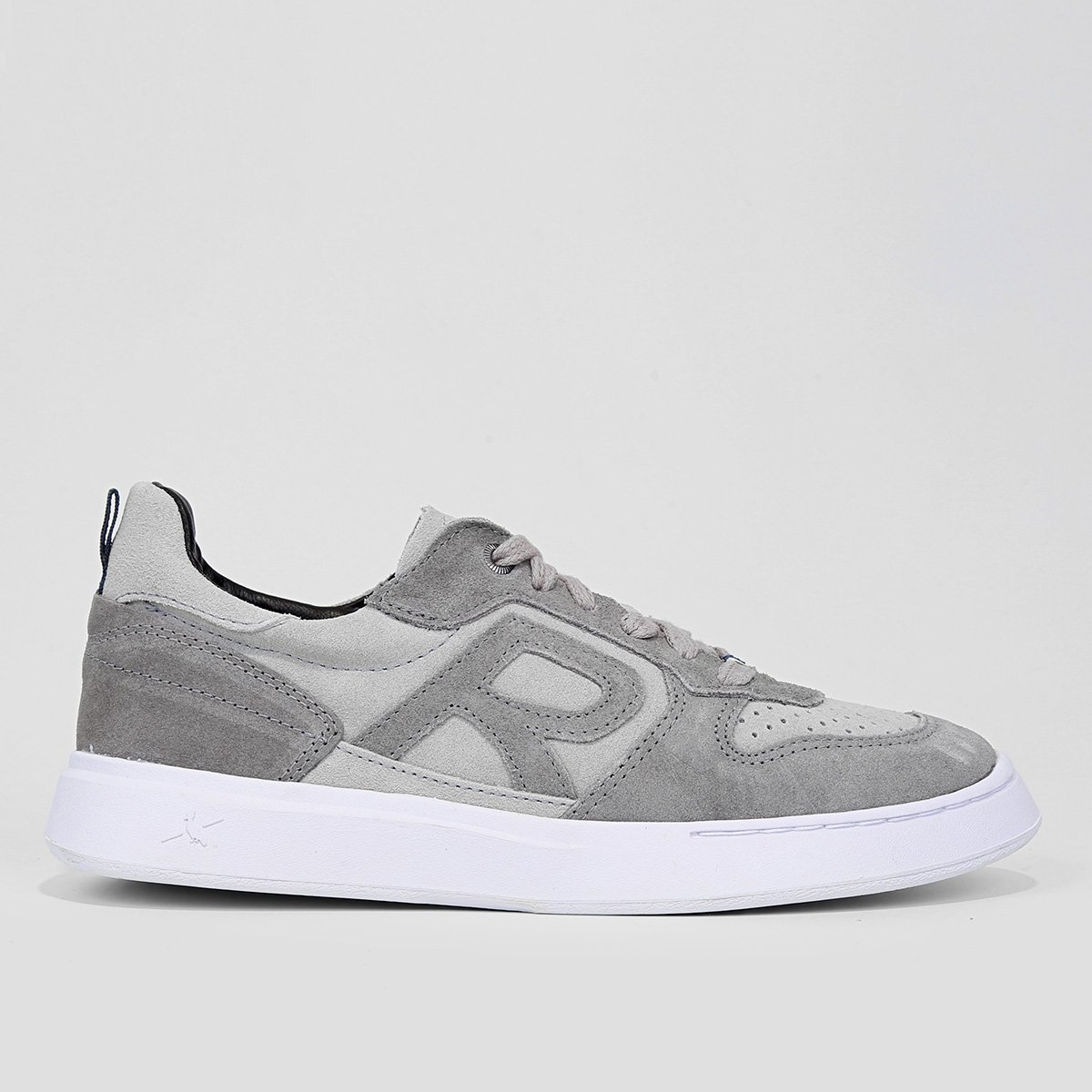 Tênis Couro Reserva Type R Suede Masculino - Cinza Menor preço em Tênis Couro Reserva Type R Suede Masculino - Cinza