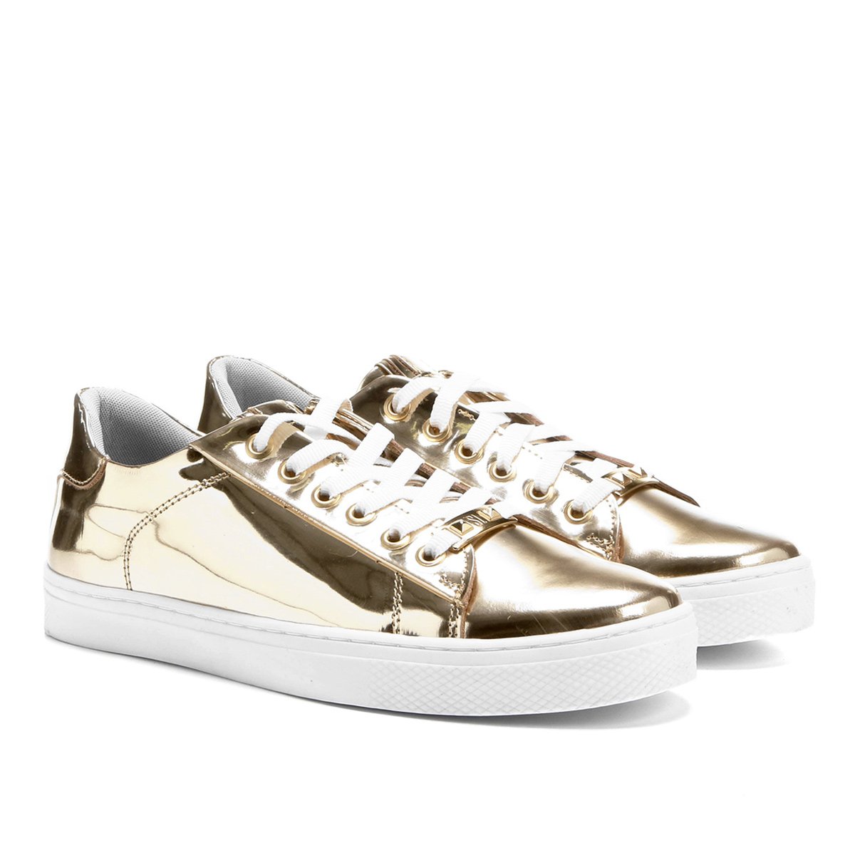 tenis santa lolla dourado