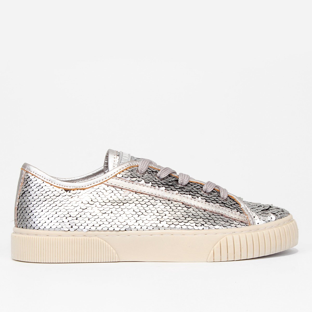 Tênis Feminino Casual Slip On Santa Lolla Prata