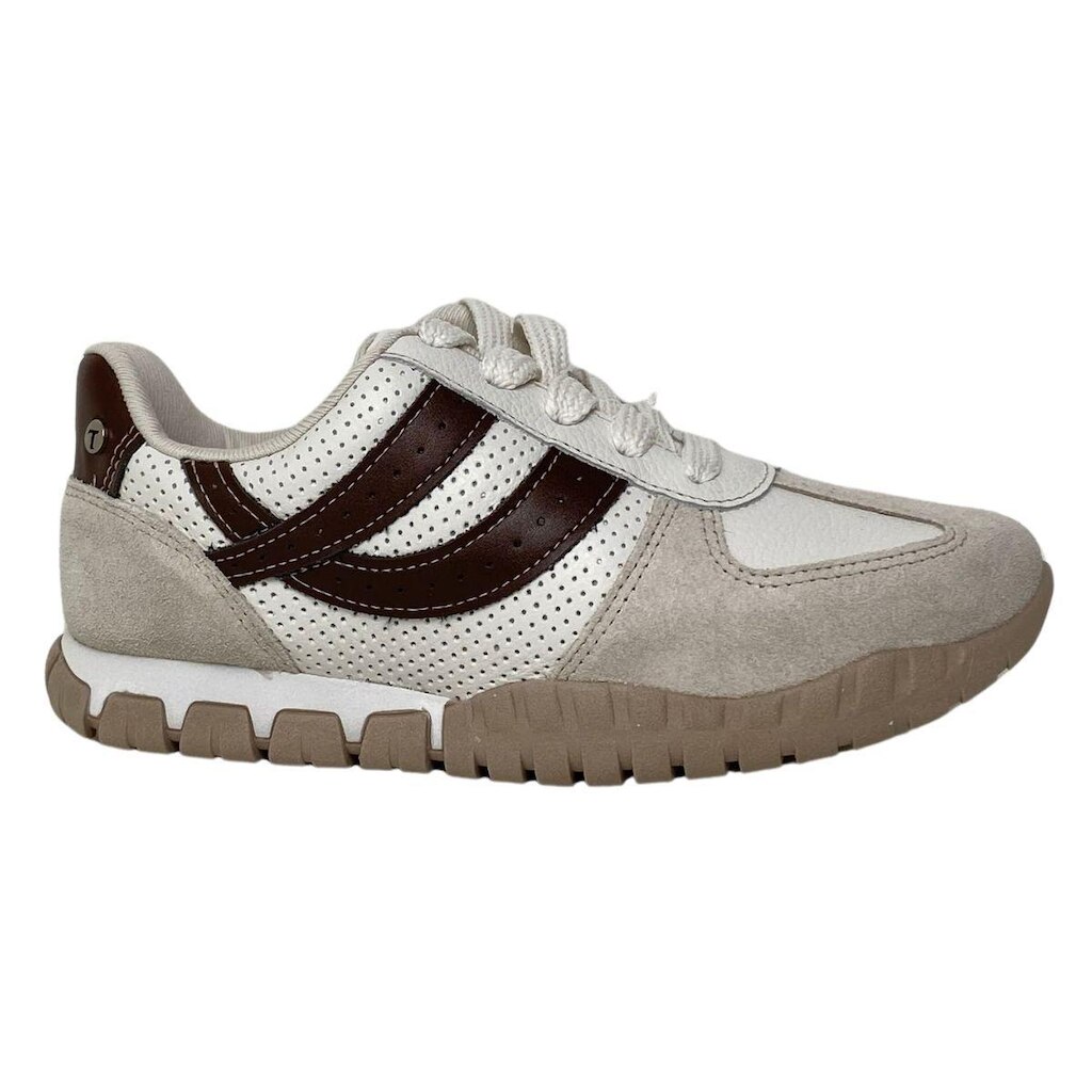 Tênis Couro Tanara Feminino T9321 Off White