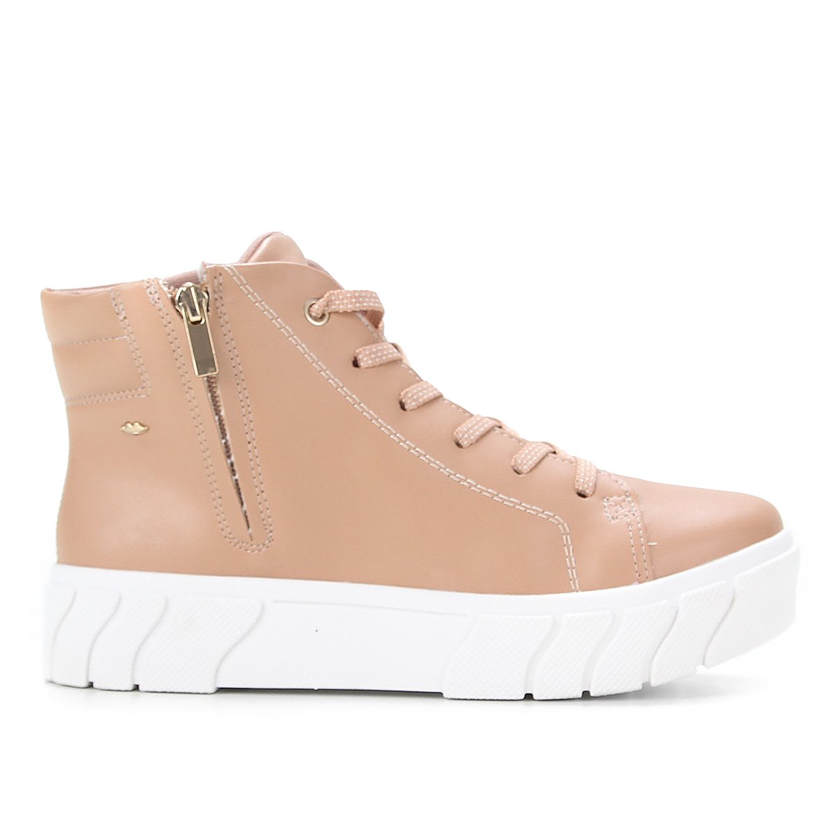 Tênis Dakota Abotinado Flatform Feminino - Off White Menor preço em Tênis Dakota Abotinado Flatform Feminino - Off White