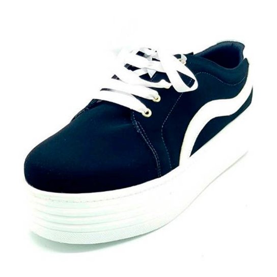 Tênis Dani K Plataforma Feminino - Preto