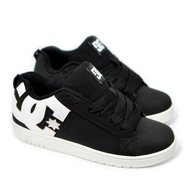 Tênis DC Shoes Court Graffik Black White