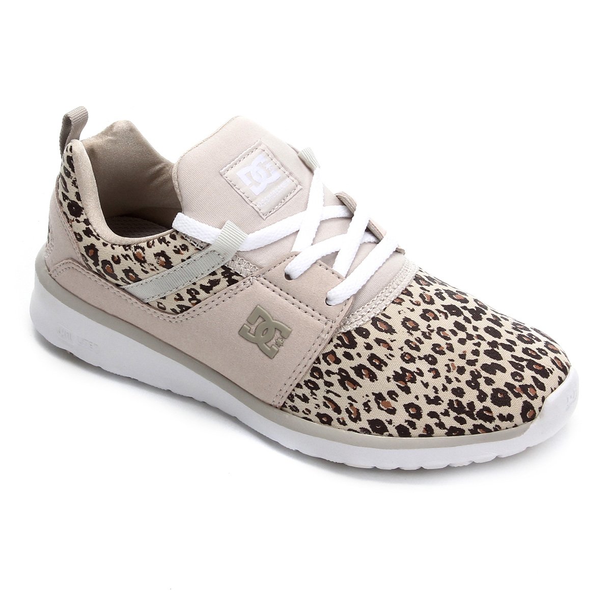 Tênis DC Shoes Heathrow Tx Se Feminino - Marrom Claro Menor preço em Tênis DC Shoes Heathrow Tx Se Feminino - Marrom Claro