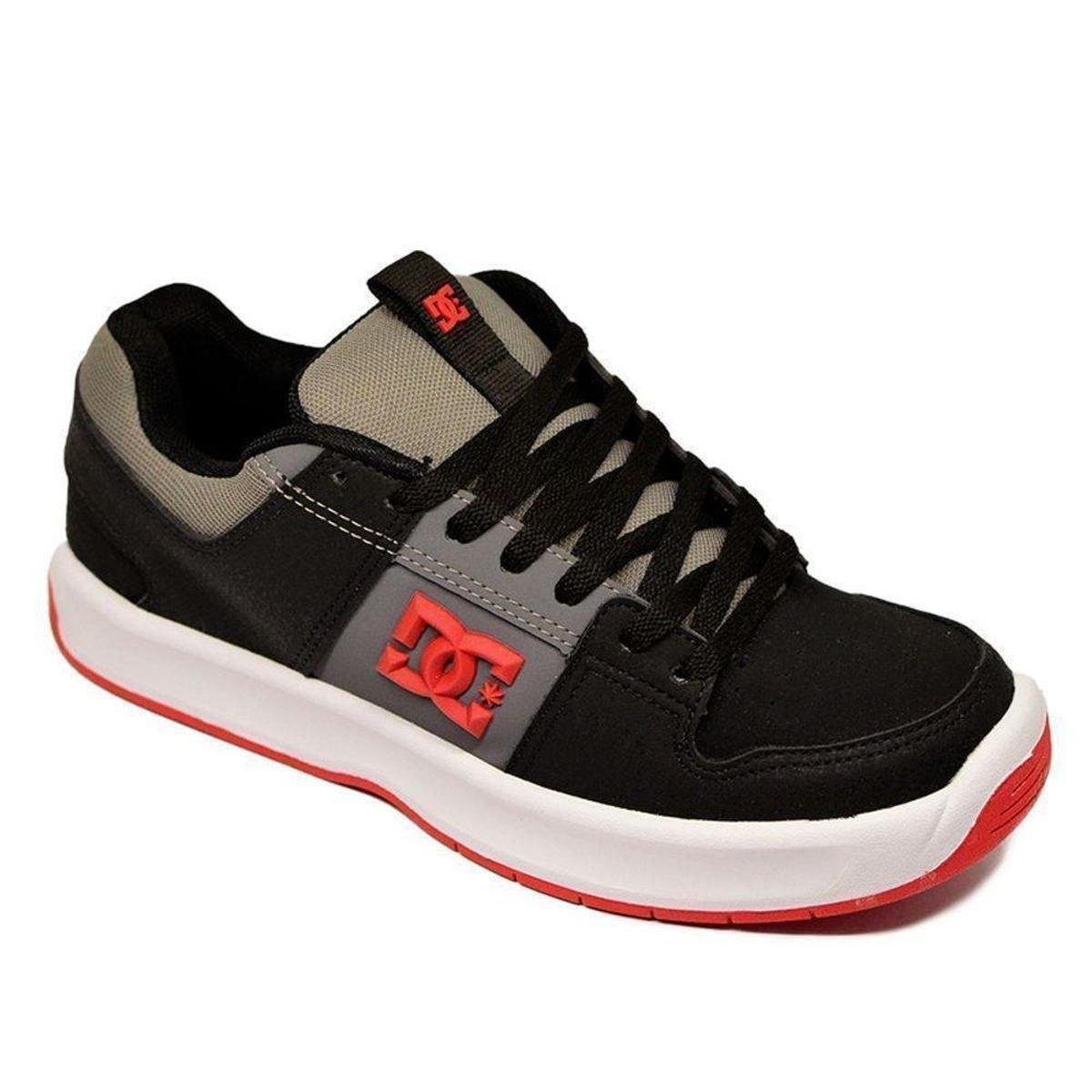 Tênis DC Shoes Lynx Zero SM23 Masculino - Chumbo+Vermelho Menor preço em Tênis DC Shoes Lynx Zero SM23 Masculino - Chumbo+Vermelho