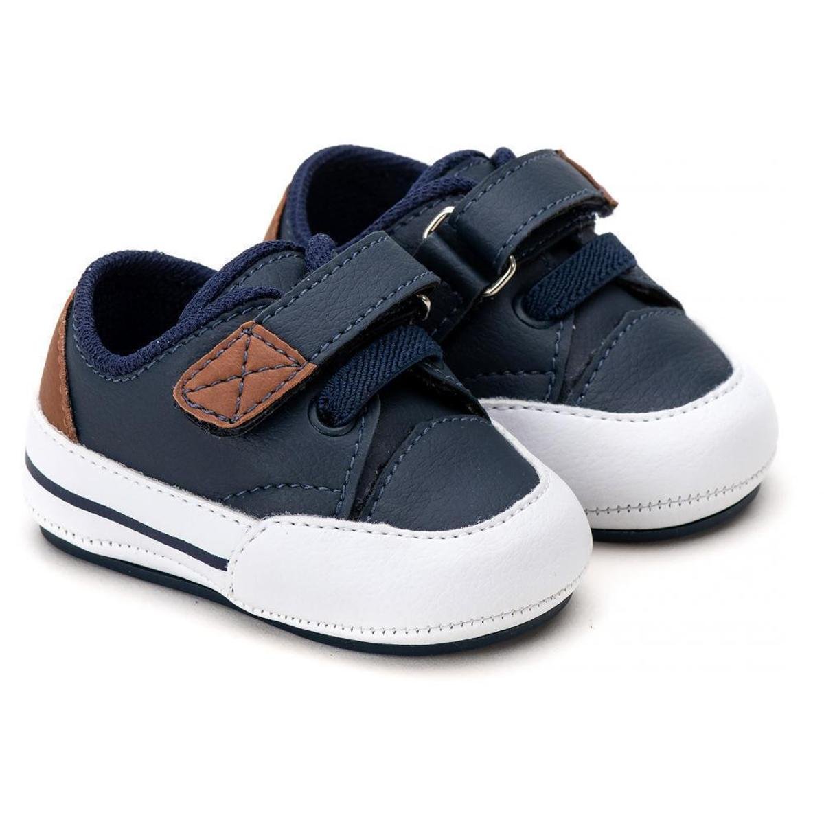 Tênis de Bebê Masculino Infantil Sapatinho Menino Ref.104 Menor preço em Tênis de Bebê Masculino Infantil Sapatinho Menino Ref.104
