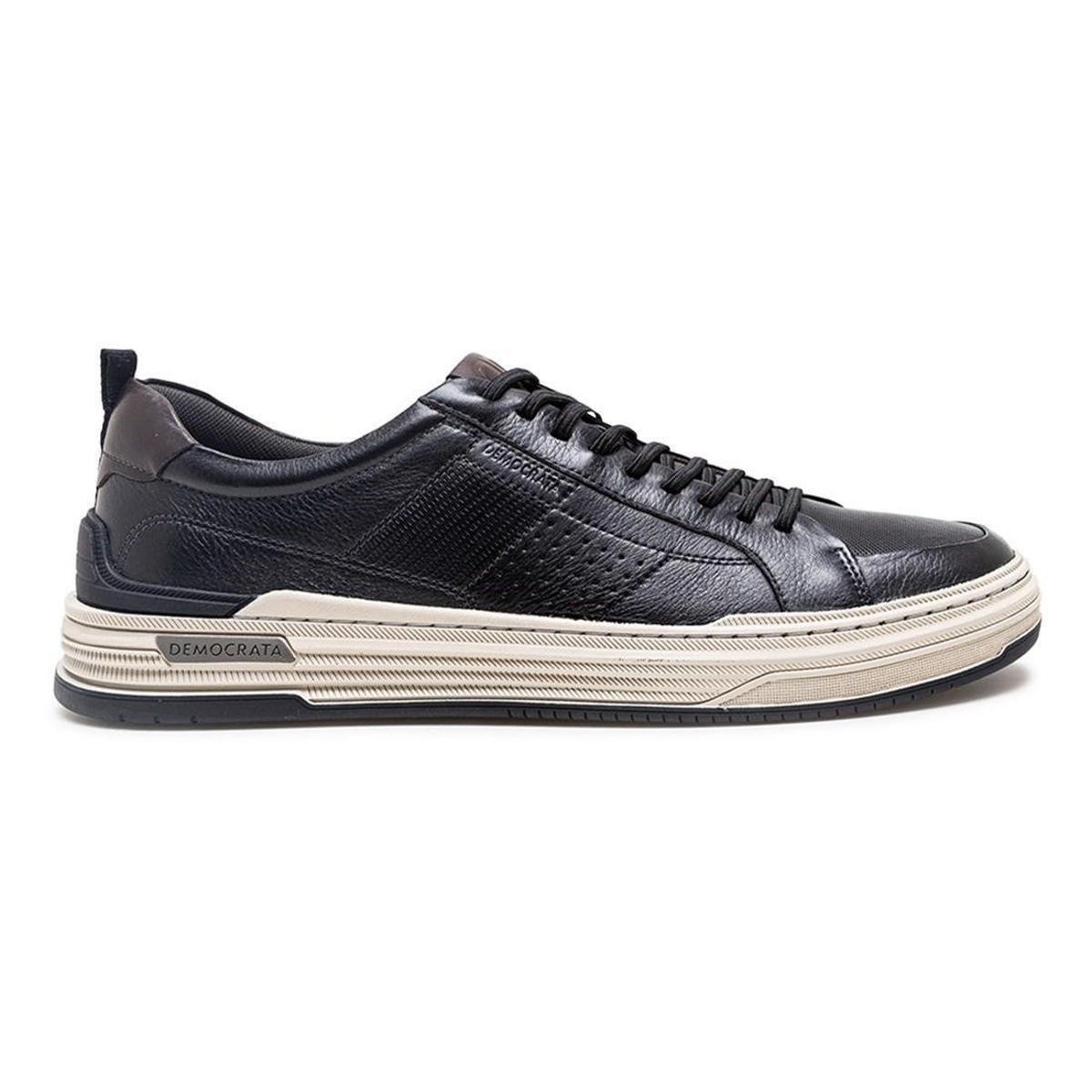 Tênis De Couro Democrata Masculino Denim Mike 240601 Menor preço em Tênis De Couro Democrata Masculino Denim Mike 240601