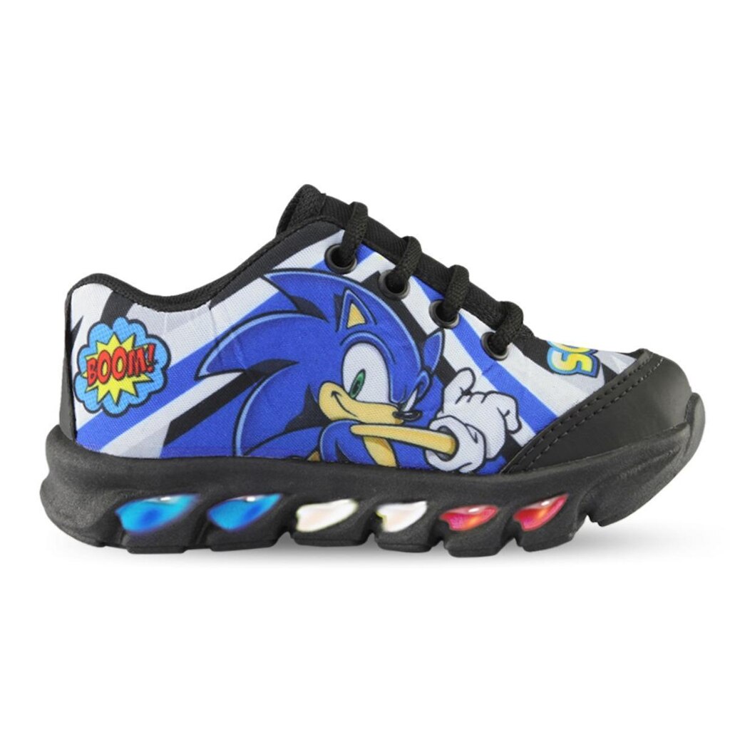 tenis de led infantil masculino sonic boom com luzinha meninos