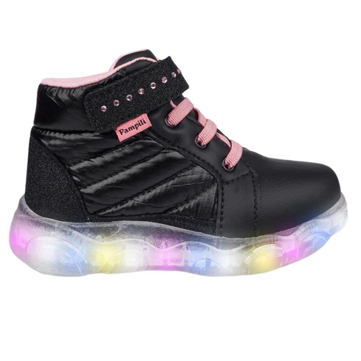 Pampili Tênis Com Luz De Led Infantil Infantil Pampili Sapato De