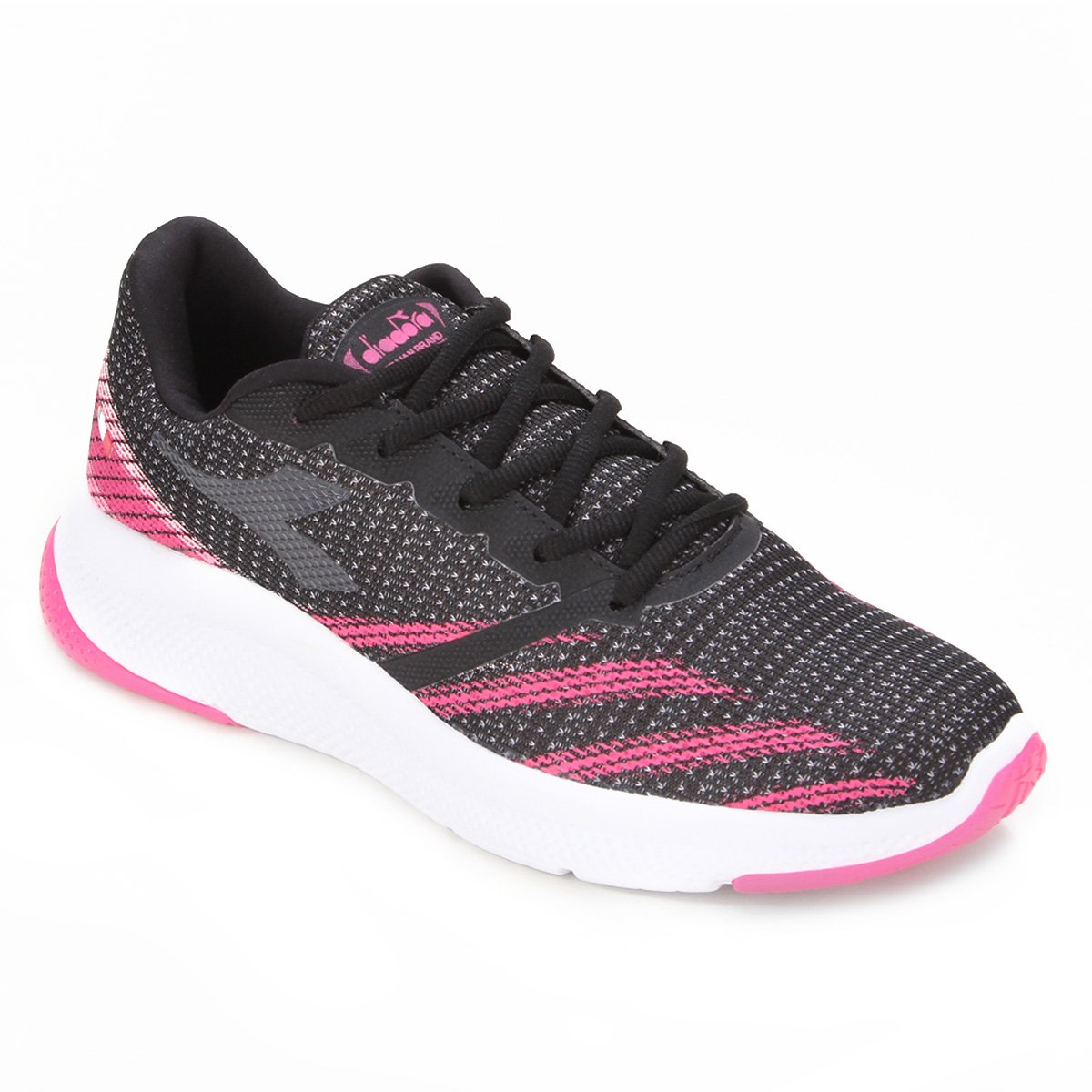 Tênis Diadora Axion Feminino - Preto+Rosa Menor preço em Tênis Diadora Axion Feminino - Preto+Rosa