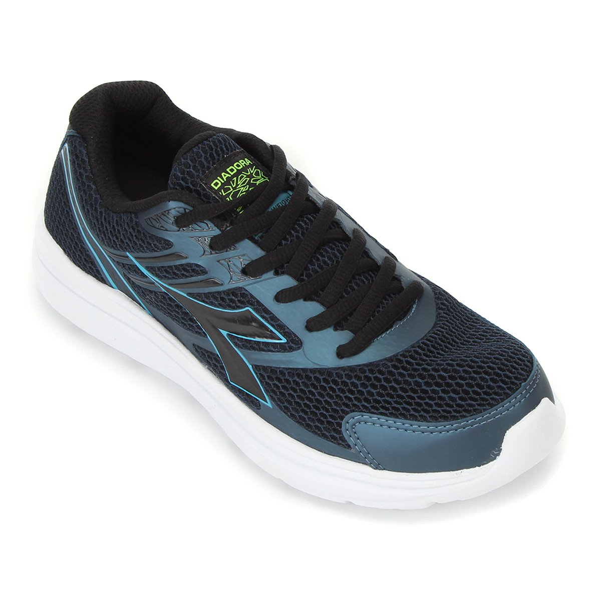 Tênis Diadora Plug In Feminino - Azul+Preto Menor preço em Tênis Diadora Plug In Feminino - Azul+Preto