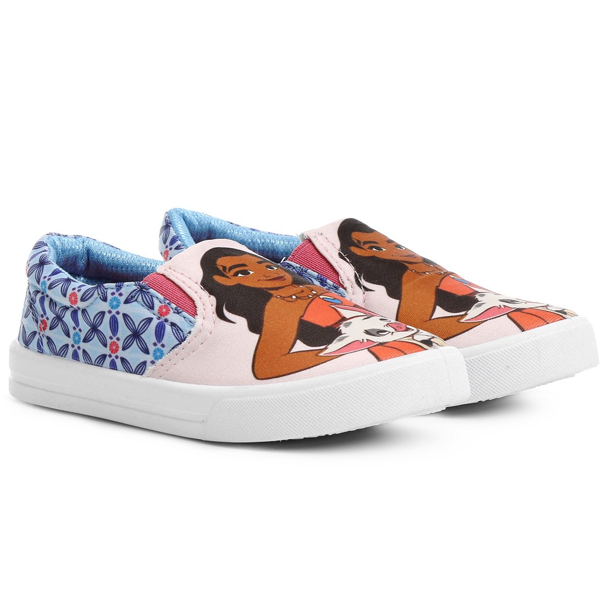 Tênis Disney Moana Iate Infantil - Rosa+Azul | Zattini