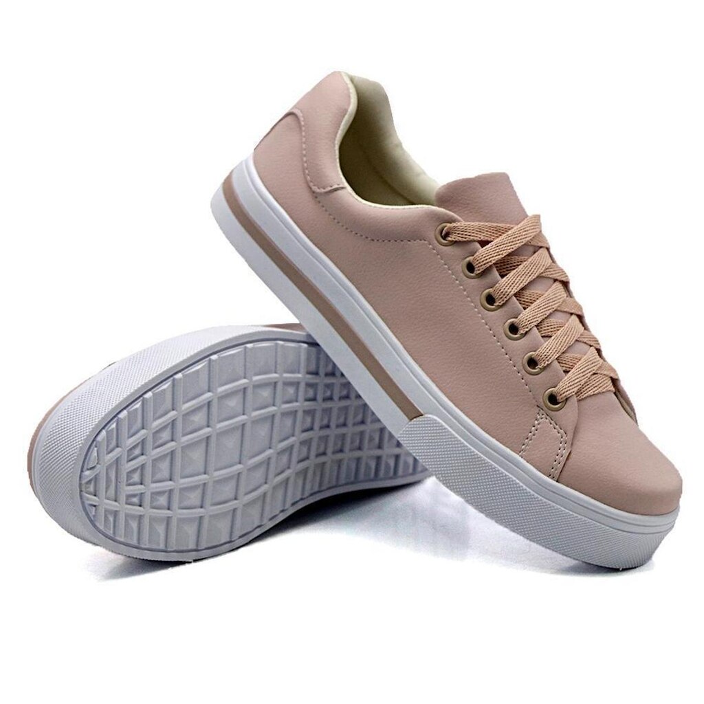 Tênis Dk Uze Shoes Casual Com Bordado Fecho Cadarço Leve Feminino