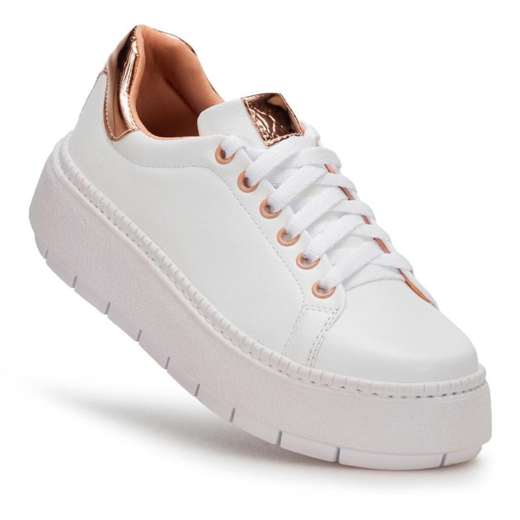 Tênis Dk Uze Shoes Sapatênis Sola Reta Leve Cadarço Dia a Dia Feminino