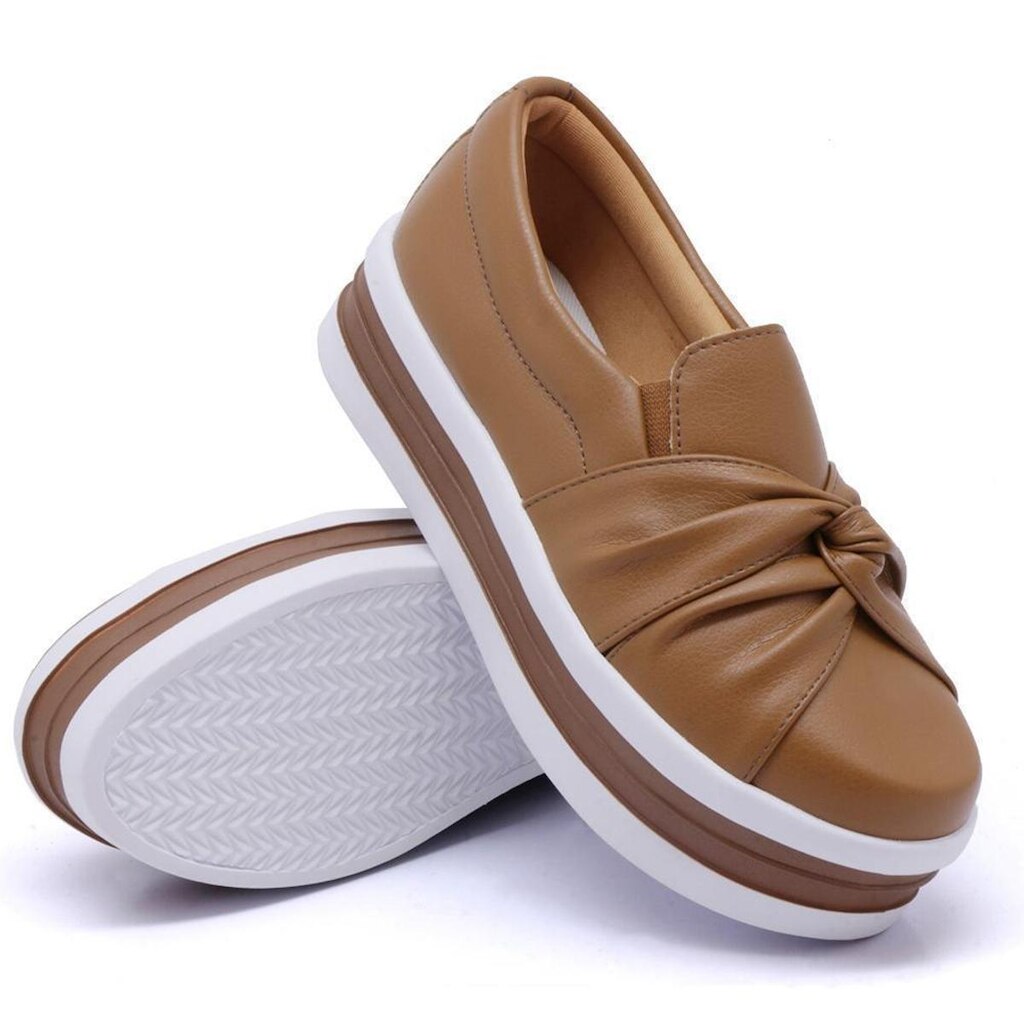 Tênis Dk Uze Shoes Slip On Casual Calce Facil Nó frontal Feminino