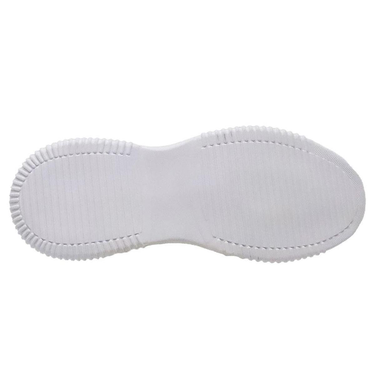 Tenis Esporte Casual Em Tecido Tramado Feminino Com Solado Microexpandido  3D - Branco | Zattini