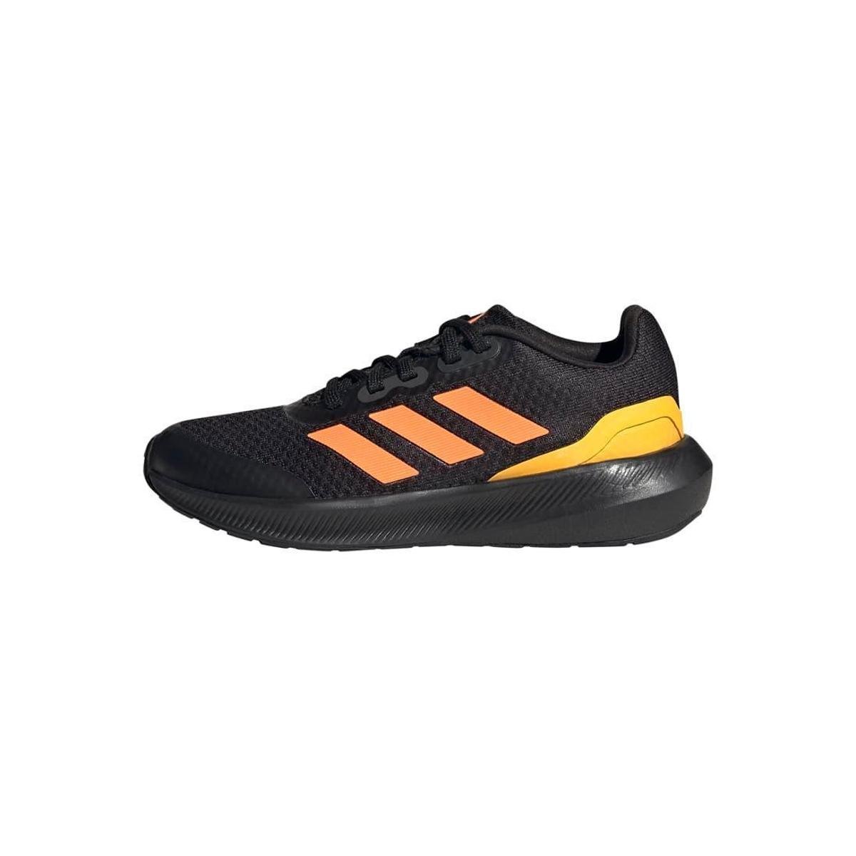 Tênis Esportivo Corrida Cadarço RunFalcon 3 Adidas - Laranja+Preto Menor preço em Tênis Esportivo Corrida Cadarço RunFalcon 3 Adidas - Laranja+Preto