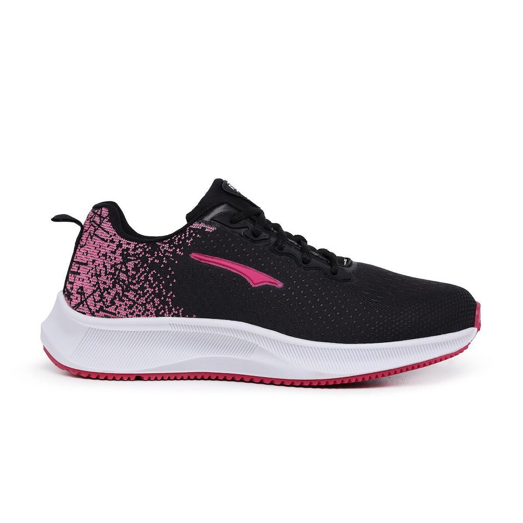 Tenis Esportivo Feminino Academia Confortável Super Leve Resistente Preto Pink