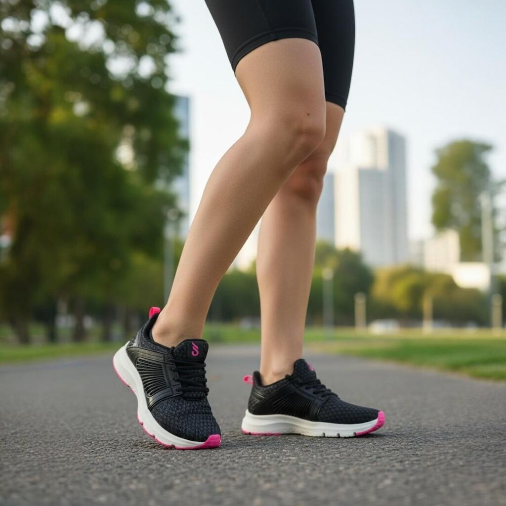 Tênis Esportivo Feminino Caminhada Confortável