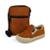 Tênis Esportivo Iate Com Bag Infantil Menino Sem Cadarço Slip On Caramelo Mzkid - Caramelo