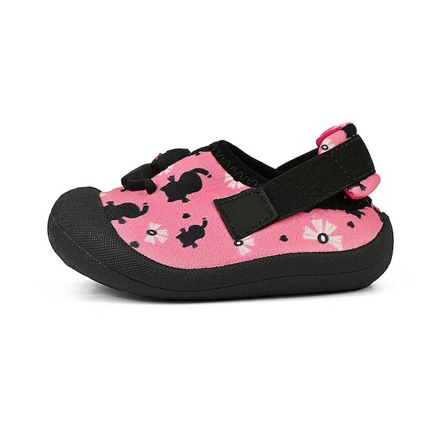 Tênis Esportivo Slip On Bebê Babuche Infantil Menina Verão Antiderrapante Rosa Gatinha Mzkid