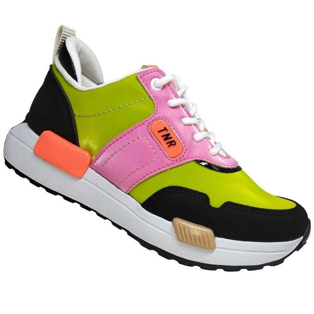 Tênis Esportivo Tanara Jogging T5641 Verde/Rosa