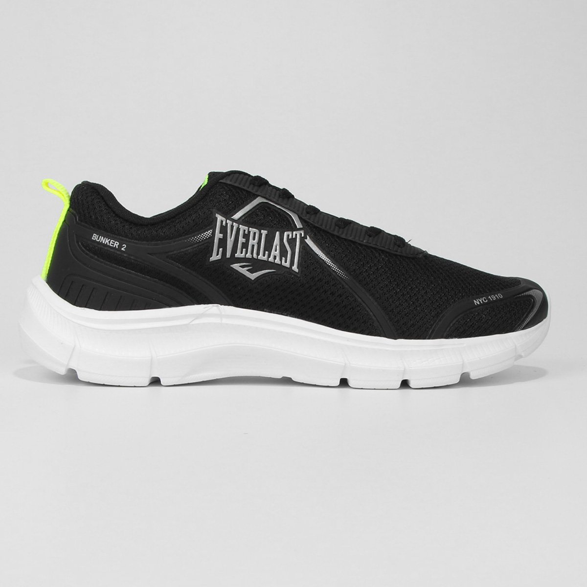 Tênis Everlast Bunker 2 Masculino - Preto+Amarelo Menor preço em Tênis Everlast Bunker 2 Masculino - Preto+Amarelo