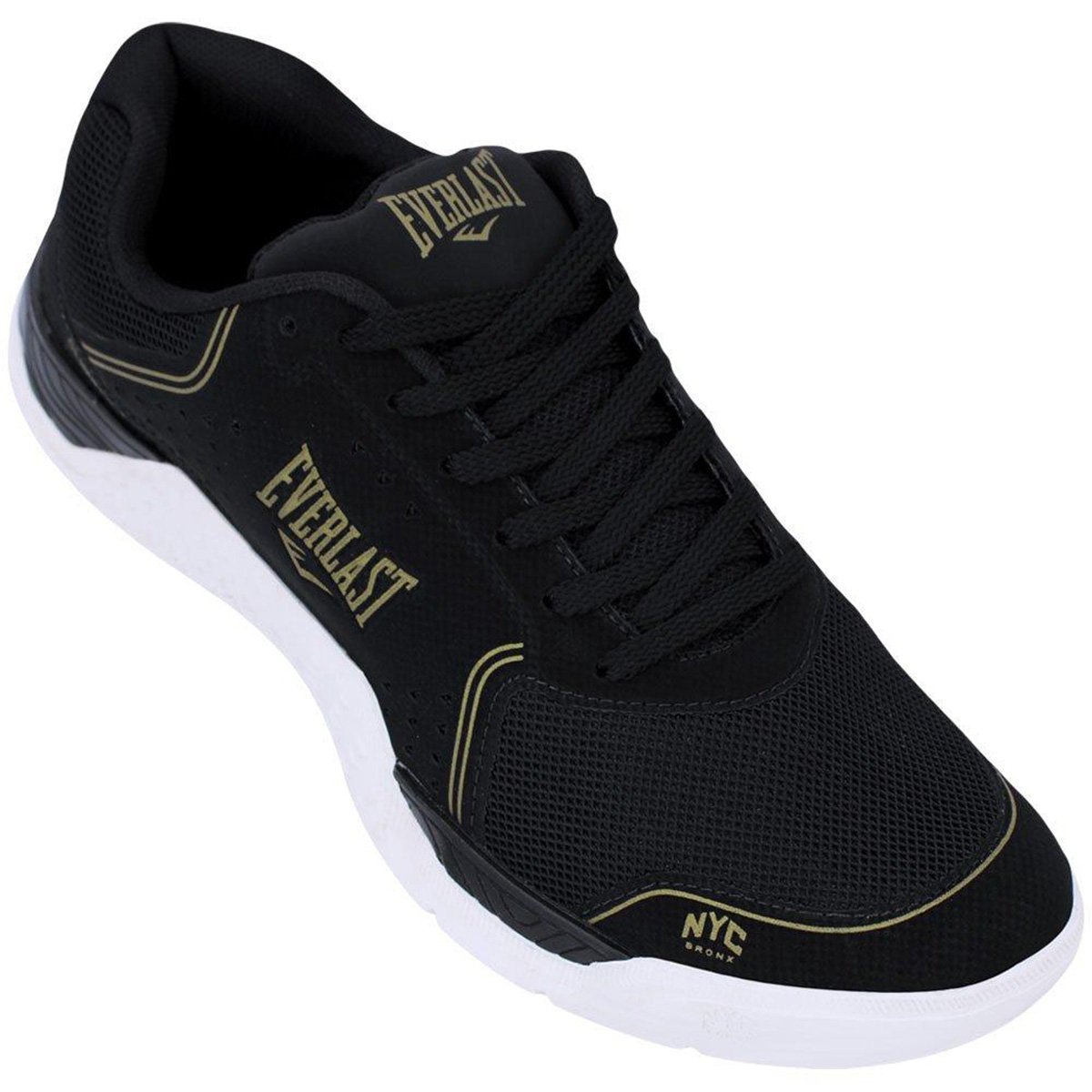 Tênis Everlast Climber III Masculino - Preto+Dourado Menor preço em Tênis Everlast Climber III Masculino - Preto+Dourado