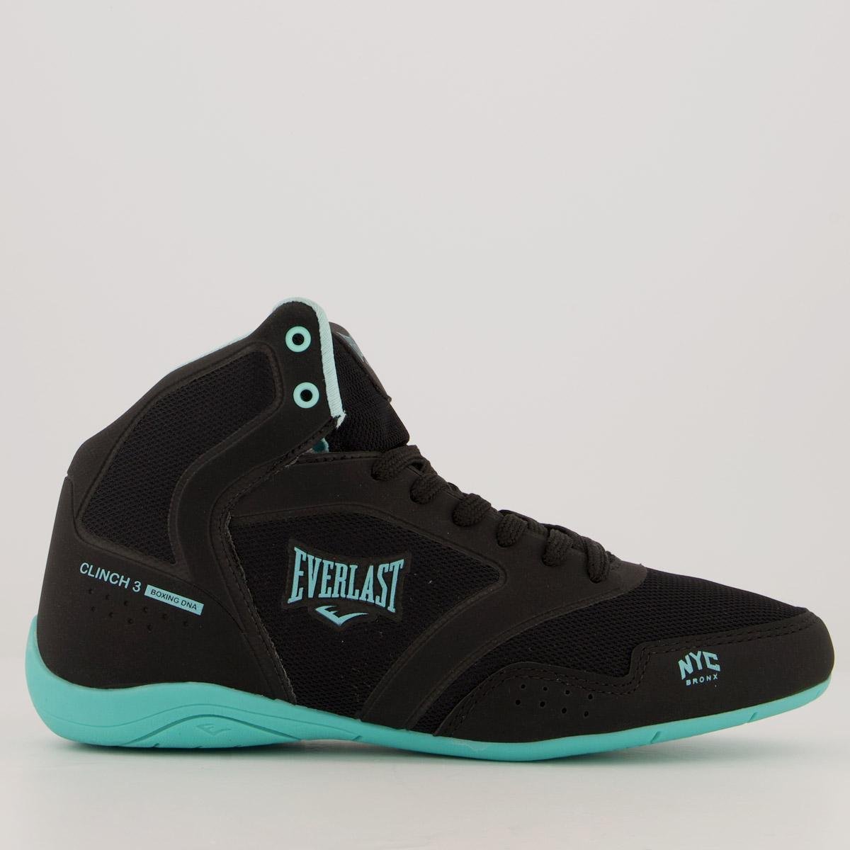 Tênis Everlast Clinch 3 Feminino Preto e Azul - Preto Menor preço em Tênis Everlast Clinch 3 Feminino Preto e Azul - Preto