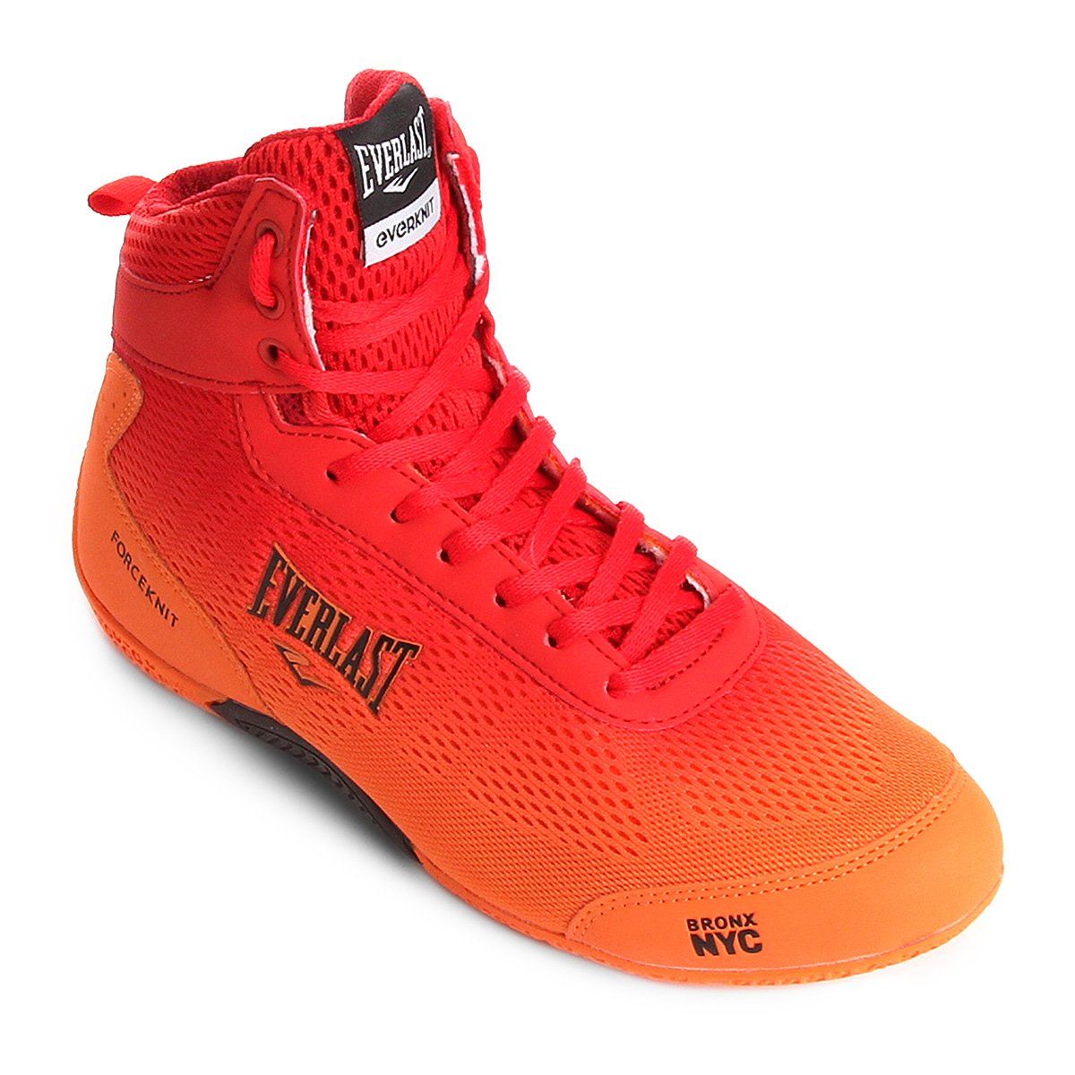 Tênis Everlast Forceknit Degradê Masculino - Vermelho+Laranja Menor preço em Tênis Everlast Forceknit Degradê Masculino - Vermelho+Laranja