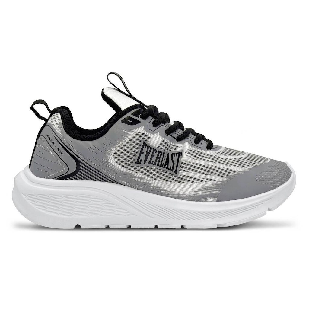 Tênis Everlast Wildcat Unissex | Cinza Branco Preto