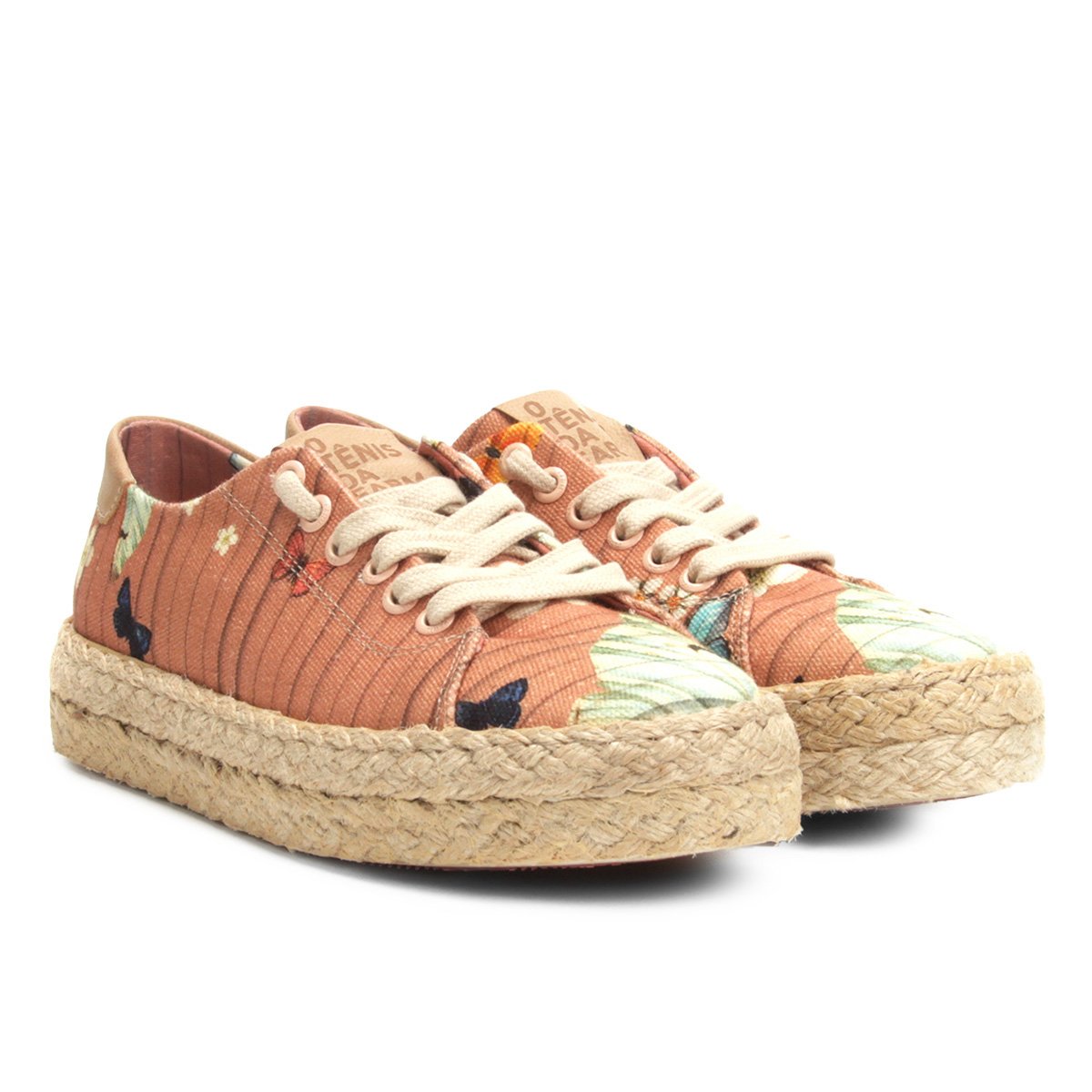 tenis farm borboleta