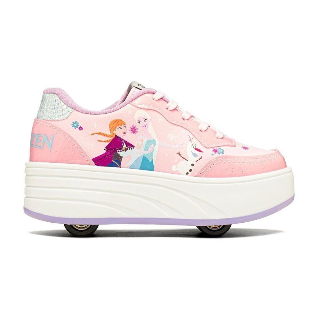 Tenis Fem Infantil Rodinha Frozen Skatenis Original Disney