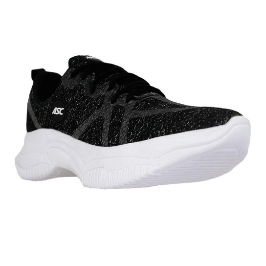 Tênis Feminino Ascension Crush shine ASC 0018 PRETO