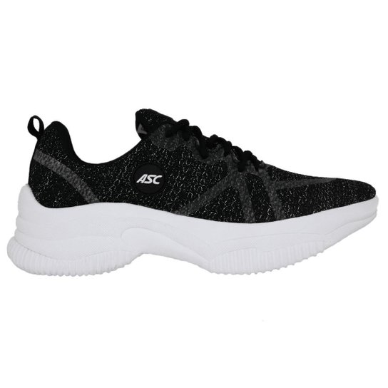 Tênis Feminino Ascension Crush shine ASC 0018 PRETO