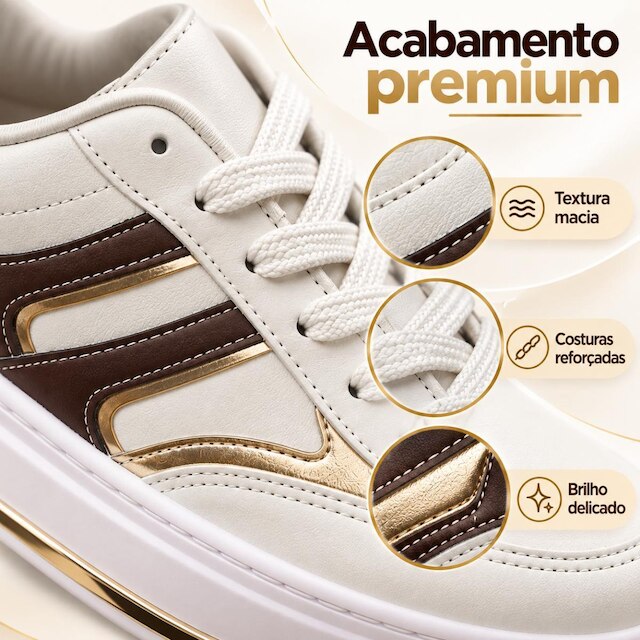 Tênis Feminino Beira Rio Ref. 4305.329 - Napa Casual