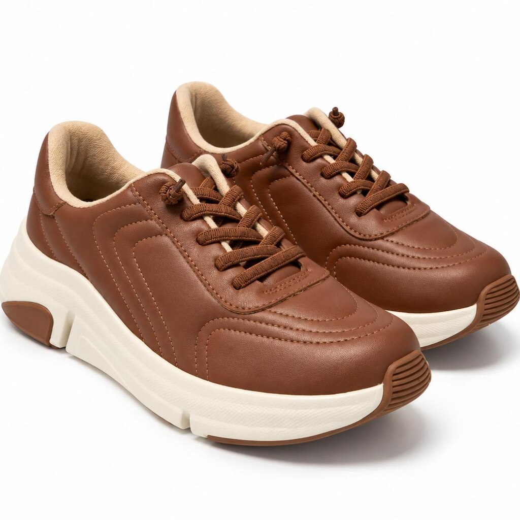 Tênis Feminino Benévola Chunky Urbano Leve e Confortável com Palmilha Ultra Comfy e Calce Fácil