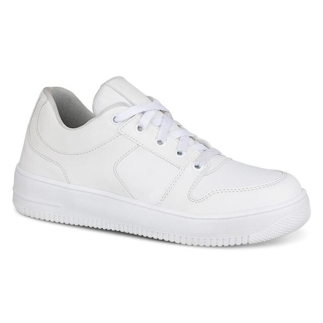 Tênis Feminino Cadarço Cano Curto Confortável Macio Casual