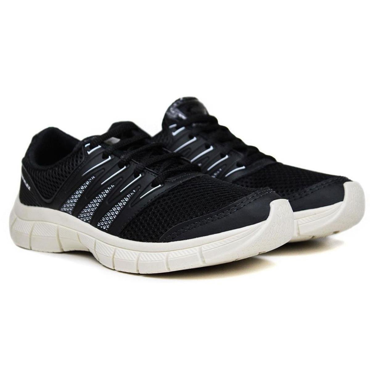 Tênis Feminino Caminhada Conforto Macio Leve Dia a Dia - Preto Menor preço em Tênis Feminino Caminhada Conforto Macio Leve Dia a Dia - Preto