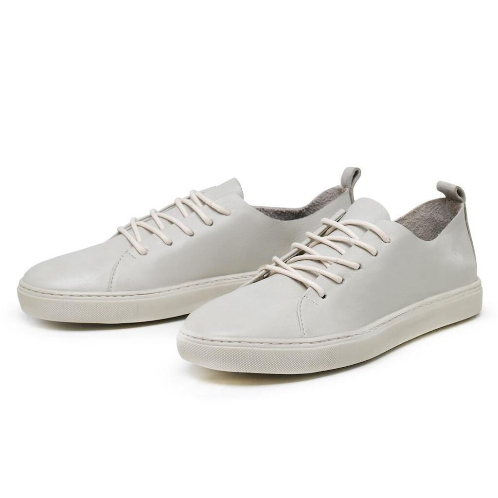 TENIS FEMININO CANO BAIXO DE COURO Ref.:1810 Nude