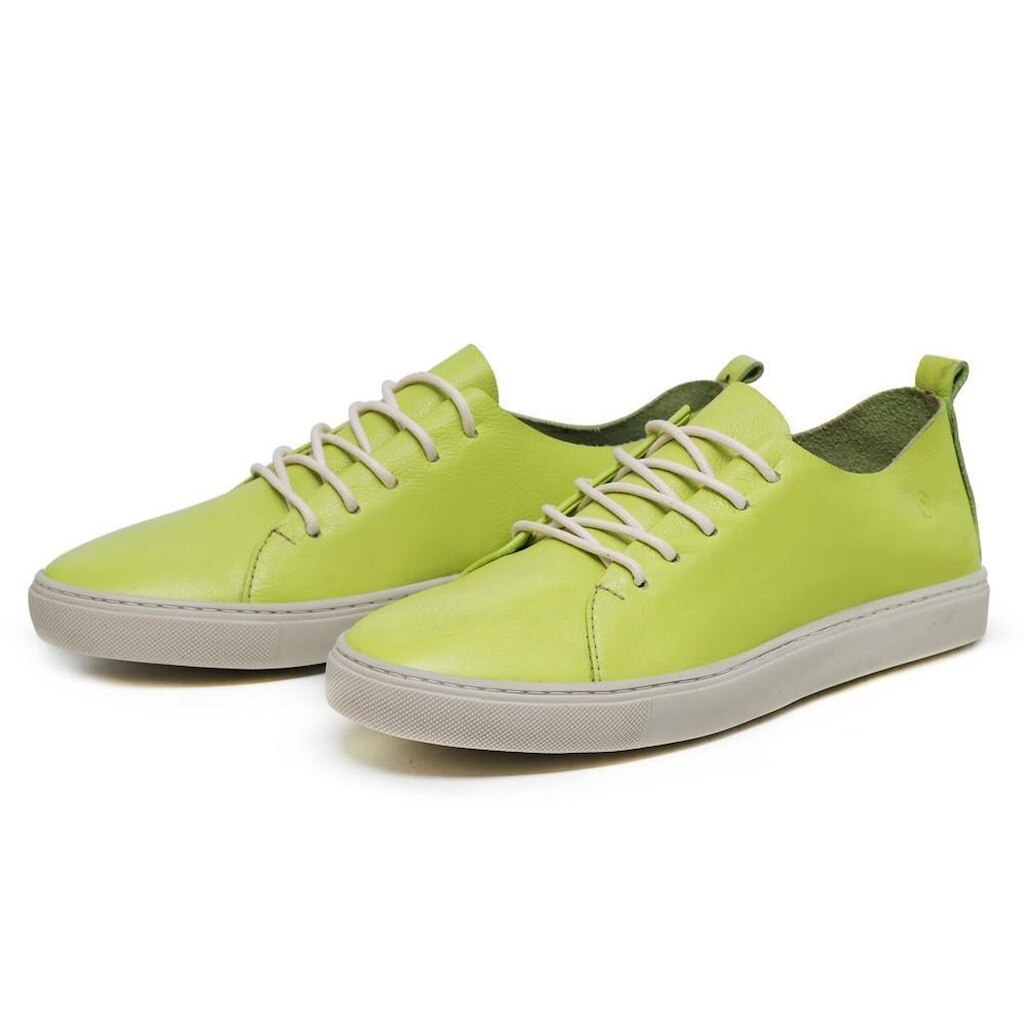 TENIS FEMININO CANO BAIXO DE COURO Ref.:1810 Nude