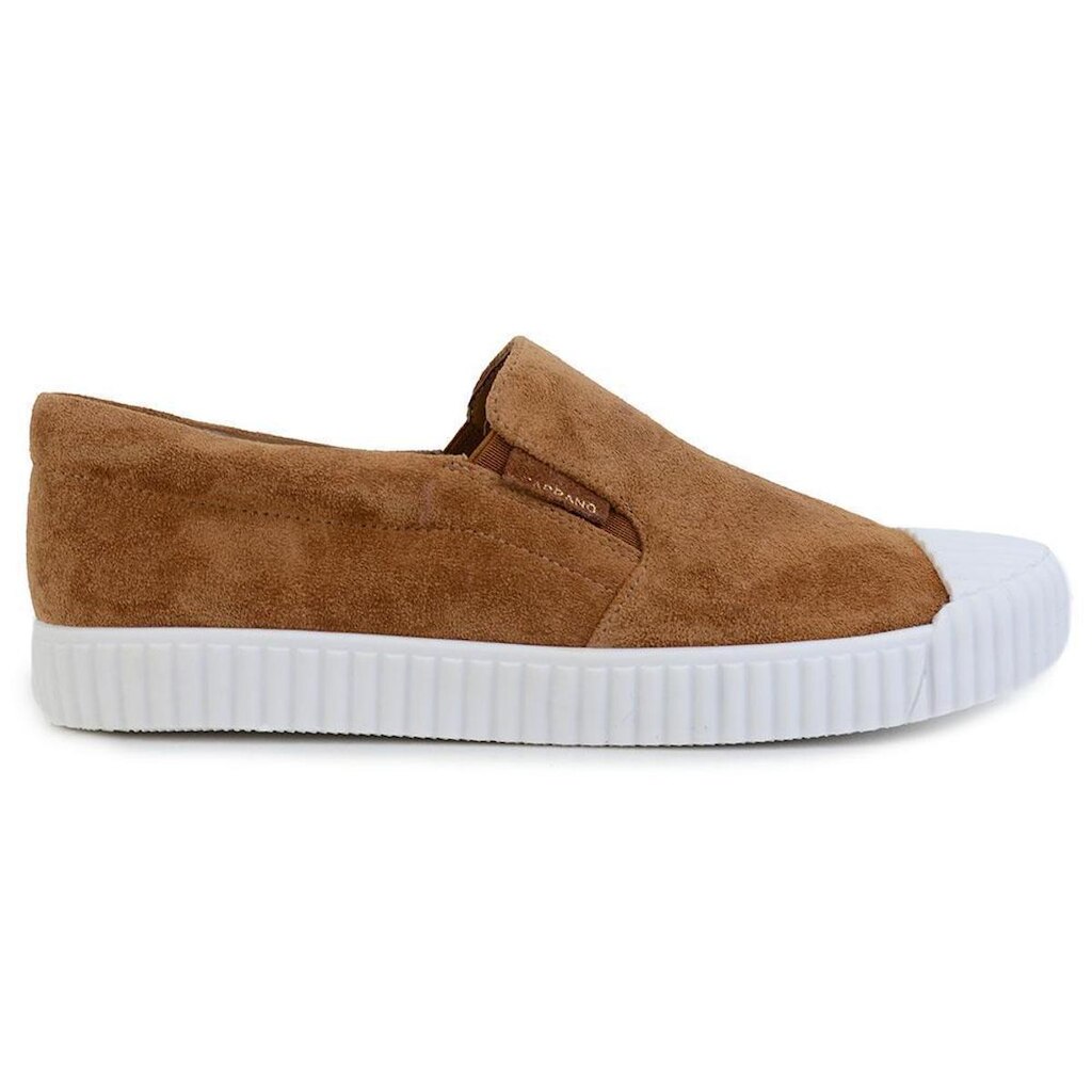 Tênis Feminino Carrano Slip On Suede Marrom - 3440