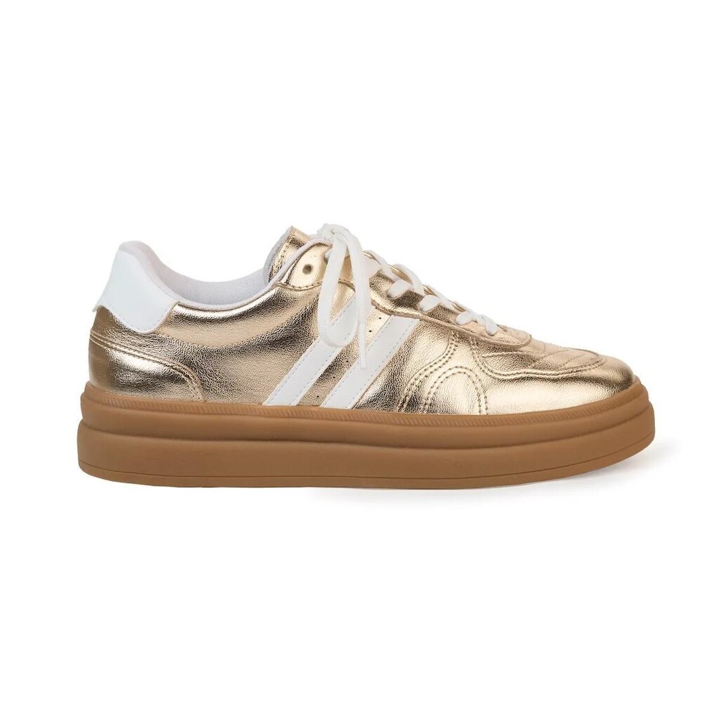 Tenis Feminino Casual Bebece Metalizado Listras T2111-044