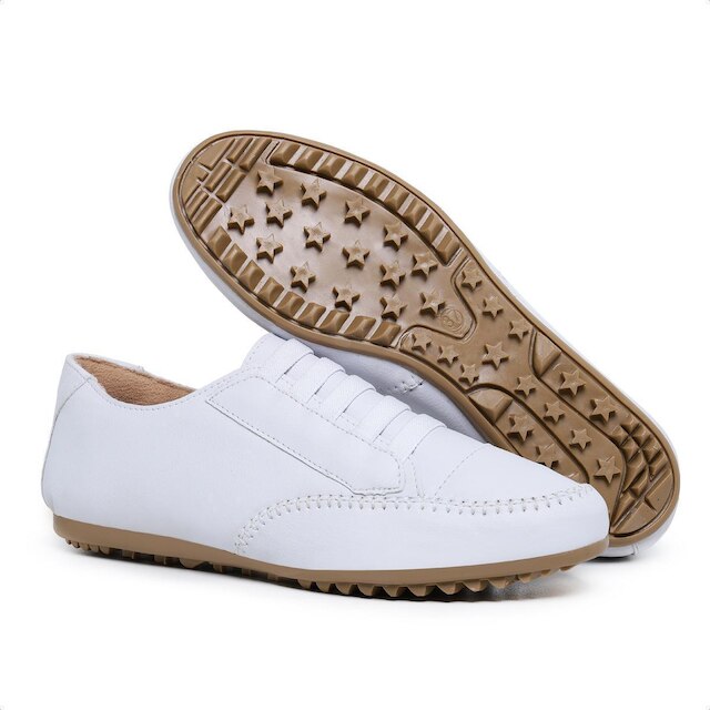Tenis Feminino Casual Branco Bascio Facil Calce sem Cadarço