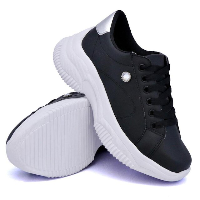 Tênis Feminino Casual Confortável Detalhado