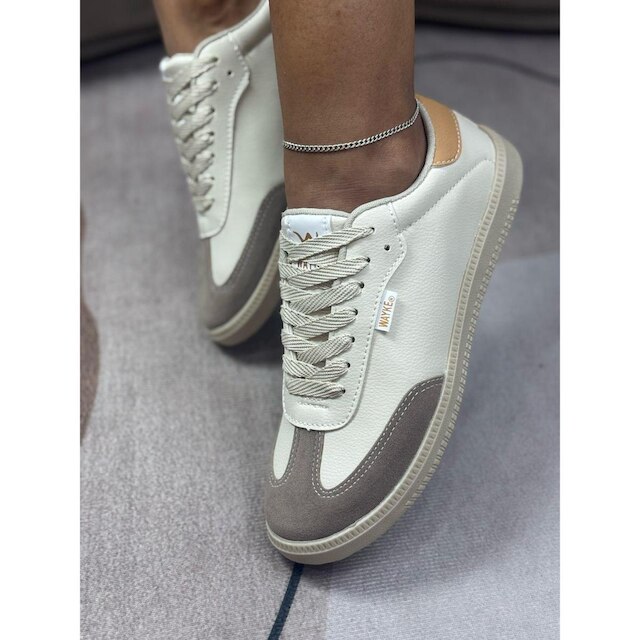 Tenis Feminino Casual Conforto Lançamento Branco